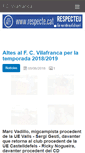 Mobile Screenshot of fcvilafranca.com